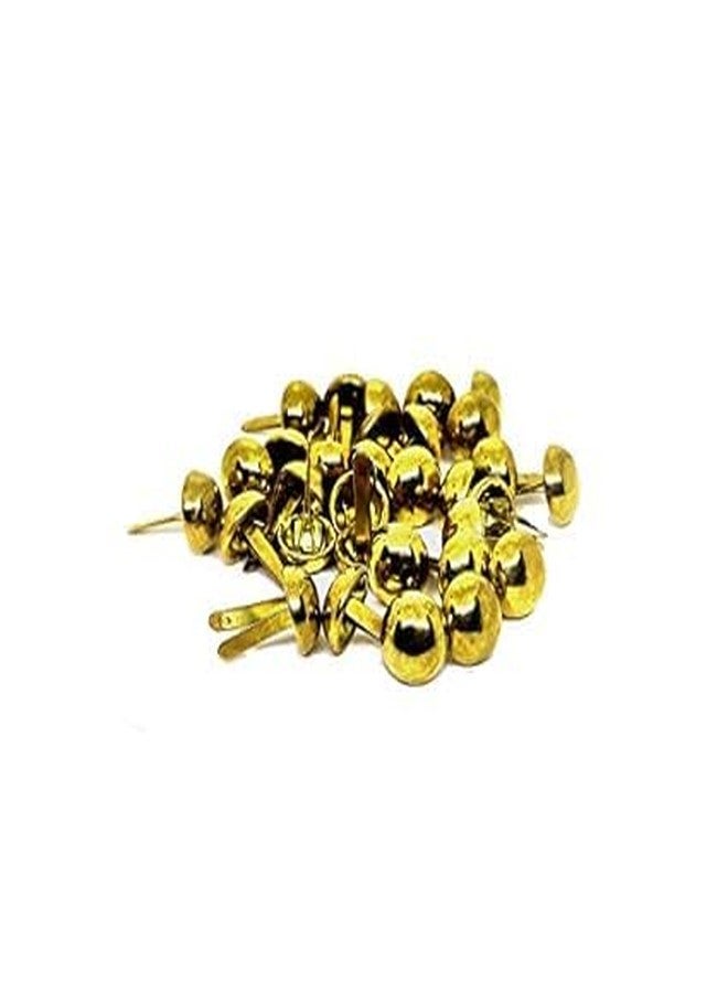 RED APPEL Metal Brad Pins/Split Pin/Rivet/Stud/Skull pins/Spikes/Paper Fastener for Scrapbooking, DIY, Leather Goods, Spikes | 9 mm | Shiny Steel/Silver Colour (One Size, 500) - Image 2